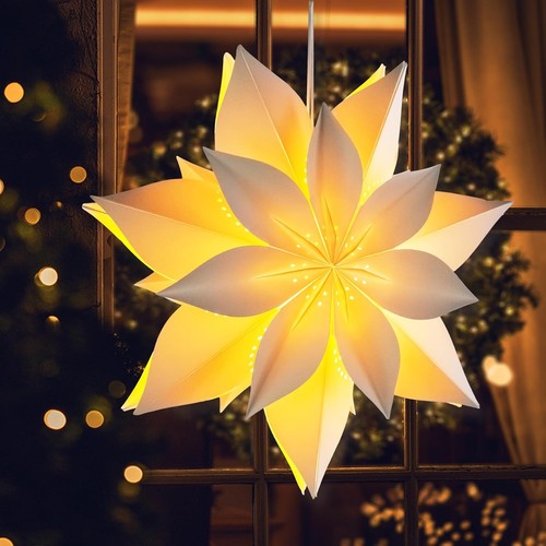 Star paper lantern led - lantern, 3d