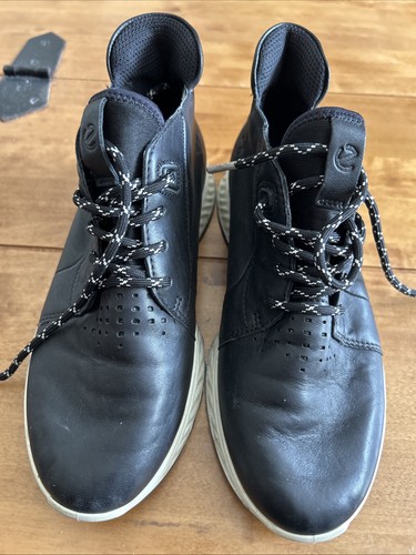 Ecco black soft leather boys - soft,