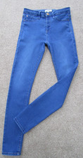 River Island Molly Jeans size 12, Leg 29" Skinny. Stretch Blue Denim. Free Post