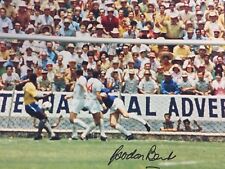 Signed Gordon Banks England Pele Save 1970 Photo