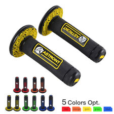Gold 7/8" Motorcycle Hand Grips Handlebar For Suzuki RMZ250 RMZ450 RMX250 RMX450