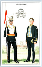 Postcard 17th 21st Lancers British Army Series Uniforms