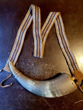 Inkle Loom Woven Powderhorn Strap