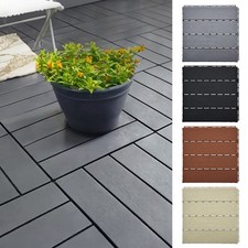 12pcs PVC Deck Tiles Garden