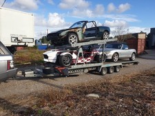 WOODFORD CAR TRANSPORTER 2 / 3 car trailer triple axle 20ft flat bed  autograss