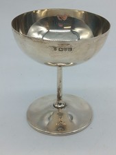 Antique Silver Hallmarked Stemmed Cup - Chester 1920 - 139g