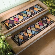 Set of 2 Diamond Stone Step