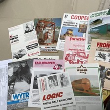 Vintage farming big job lot x  13 carraro,farmhand,cooper,froment . Logic baler 