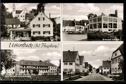 Postcard ustersbach near - postcard,