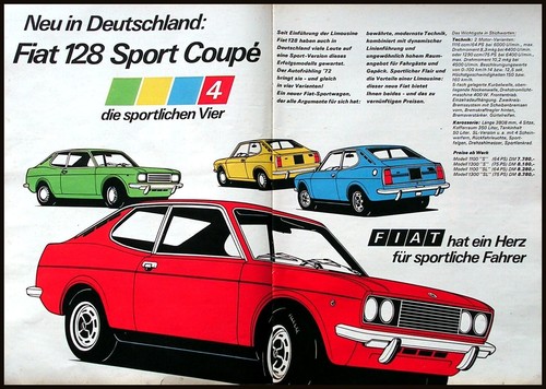 1972 fiat 128 sport - 1972, coupe