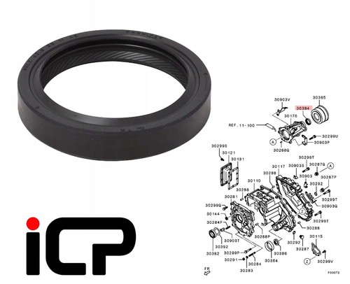 Genuine transfer case rear - transfer,