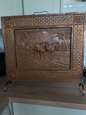 Vintage Copper Embossed Horse
