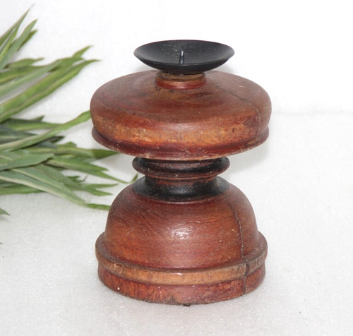 Antique wooden pillar column - wooden,