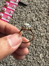 Antique 10K Opal Cluster