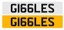 Private Registration Number Plate G166LES - GIGGLES