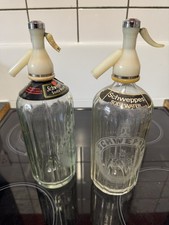 Vintage Schweppes Glass Soda Syphon Bottle