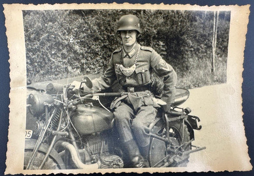 German wehrmacht soldier sits - german,