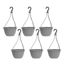 Round Plastic Silver Grey