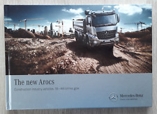 Mercedes-Benz Arocs Construction Industry Vehicles Range Hardback Brochure 2012