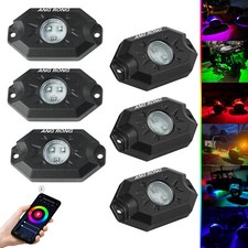 6X For Cars JEEP RGB LED Rock