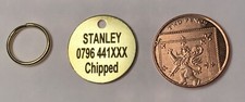 25mm LASER ENGRAVED BRASS PET