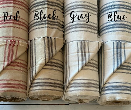 Grain sack fabric - sack, red