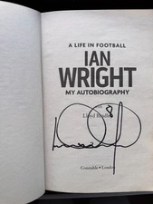 Ian wright hand signed - ian,
