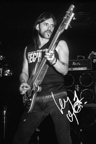 Lemmy kilmister signed - lemmy,