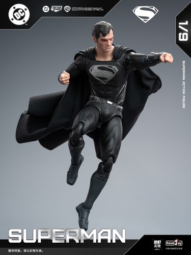 Superman black suit henry - black,