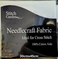 White Aida 11 Count Fabric