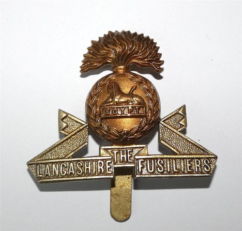 Lancashire fusiliers cap badge - lancashire,