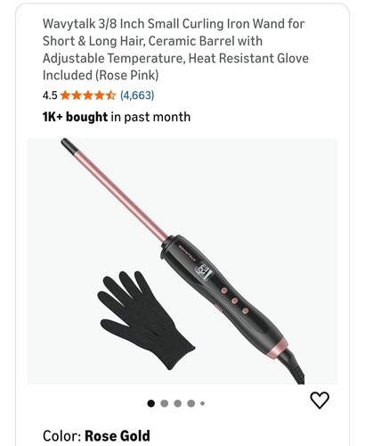 Curling iron wand - iron,