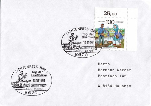 Letter sst day stamp - letter,