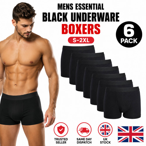 Pack black mens elastic - pack,