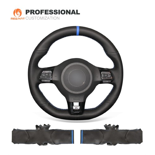 Leather steering wheel cover - wheel,