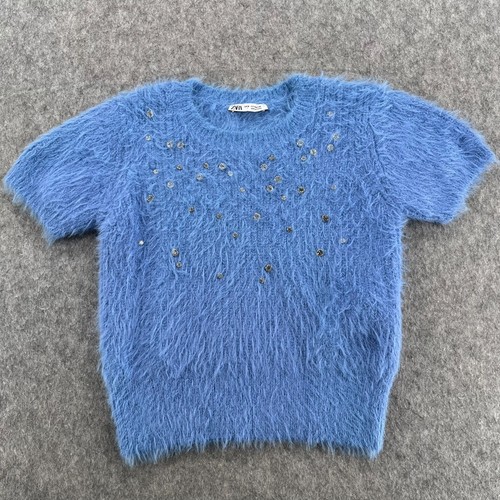 Zara short sleeve faux fur - faux,