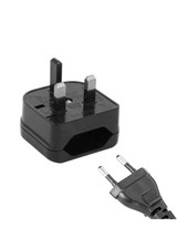 European 2 Pin to UK 3 Pin