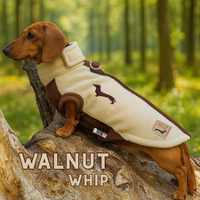 Walnut Whip DoxieDri Dachshund Harness Fleece