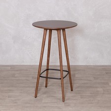 ROUND TOP WOODEN POSEUR TABLE