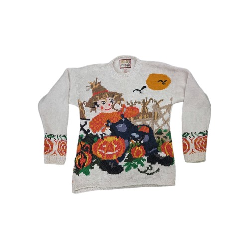 Vintage fall halloween sweater - fall,