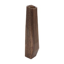 Wood vase wooden - tall, rustic