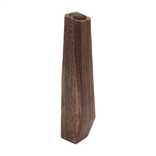 Wood vase wooden tall rustic - vase,
