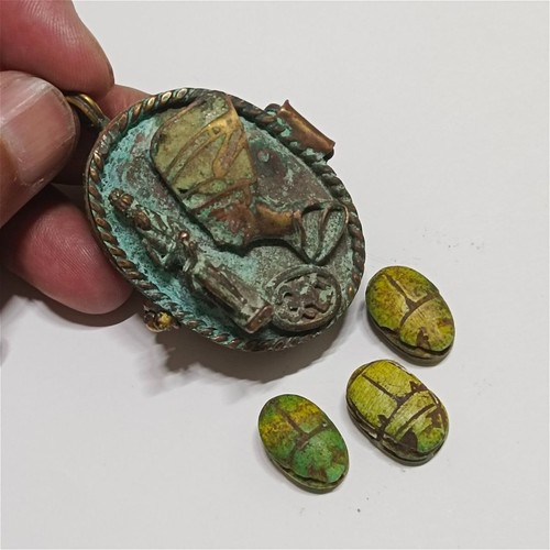 Handmade scarab charm - scarab,