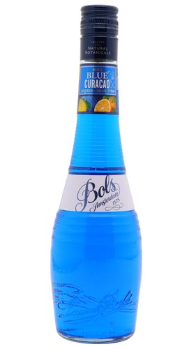 Bols blue curacao liqueur - -,