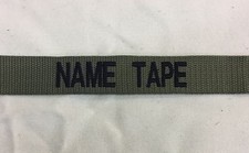3 x Army Name Tapes, Green