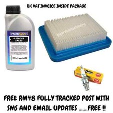 Mountfield Empress 18" Lawnmower Service Kit. Air Filter & Spark Plug Engine oil