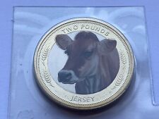 2024 JERSEY HERITAGE BREEDS - THE JERSEY -  COLOUR TWO 2 POUND COIN BU