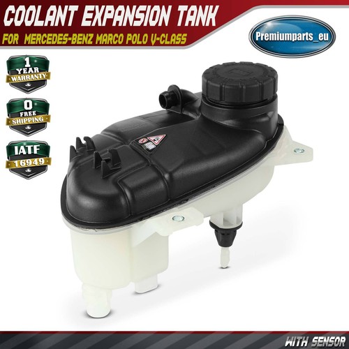 Coolant expansion tank - coolant, w/