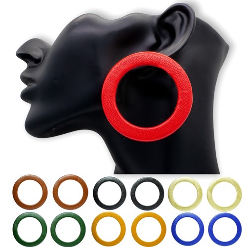 Large round style earrings - large,