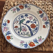 Booth's Dinner Plate 'Pompadour' Parrot Plate 10 inch  Antique Tableware 